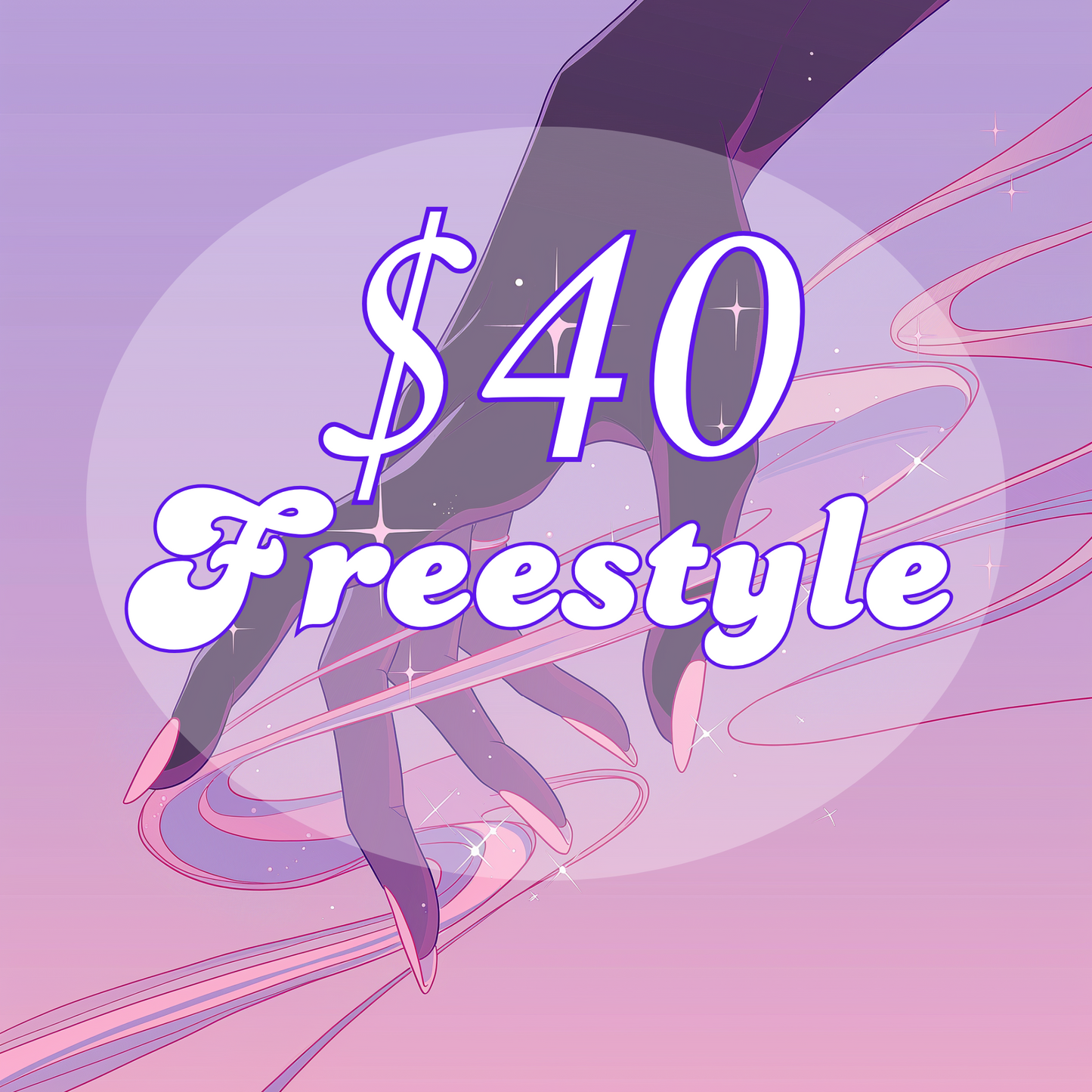 $40 Freestyle Press-On Nail Set