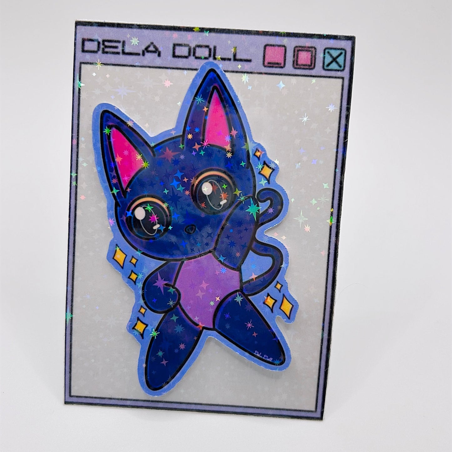 Inxy the Cat | Fabulous Leotard | Holographic Sticker